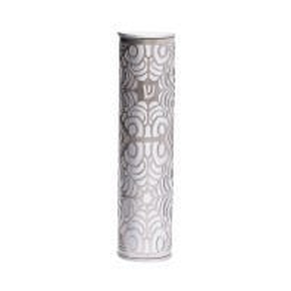 Mezuzah Case, Aluminum, 10cm- Silver Web Design