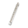 Anodized Aluminum Mezuzah Case, 12cm- Emmanuel Silver Tones