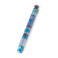Anodized Aluminum Mezuzah Case, 12cm- Emmanuel Blue Tones