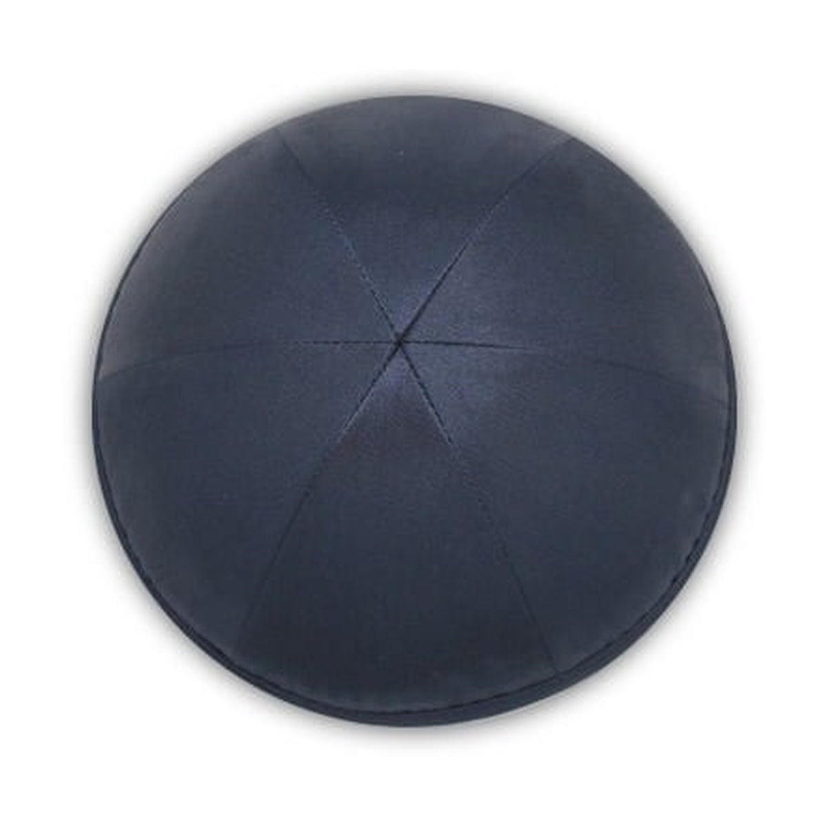 Navy Blue Premium Satin Kippah, 18cm