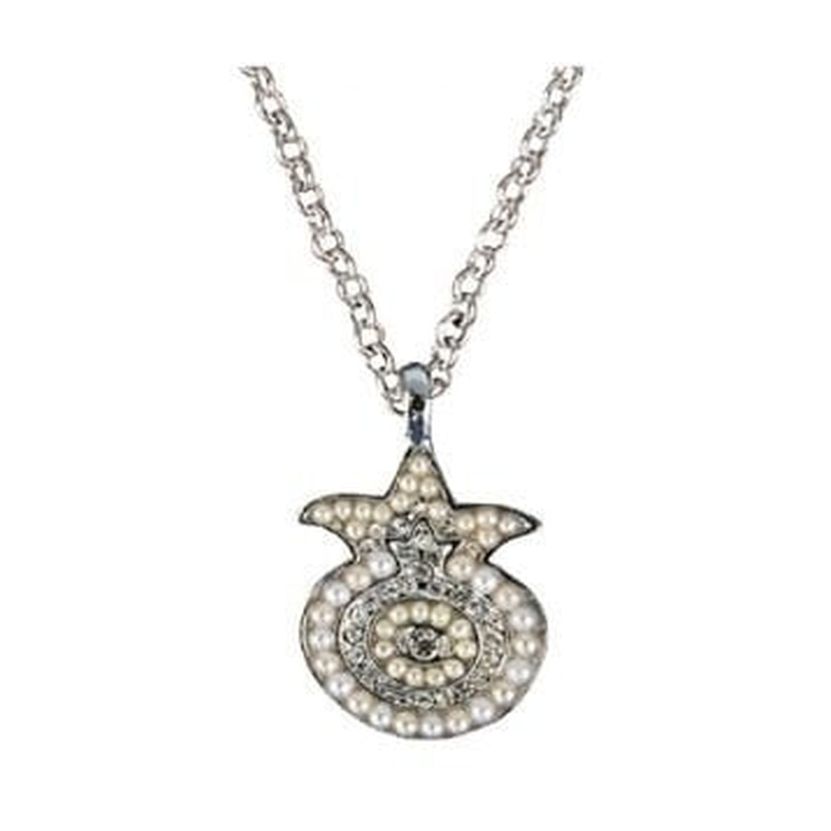 Necklace, Pomegranate with Swarovski Crystals