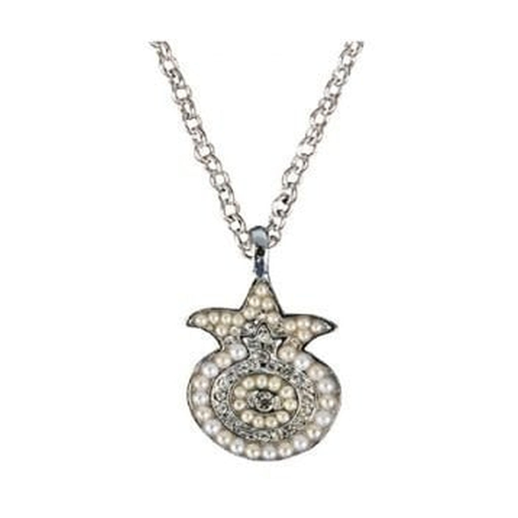 Necklace, Pomegranate with Swarovski Crystals