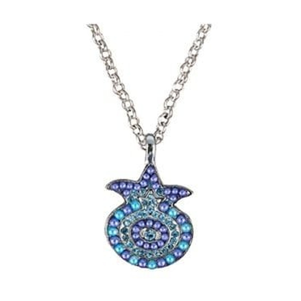Necklace, Pomegranate with Swarovski Crystals