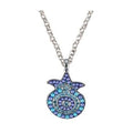 Necklace, Pomegranate with Swarovski Crystals