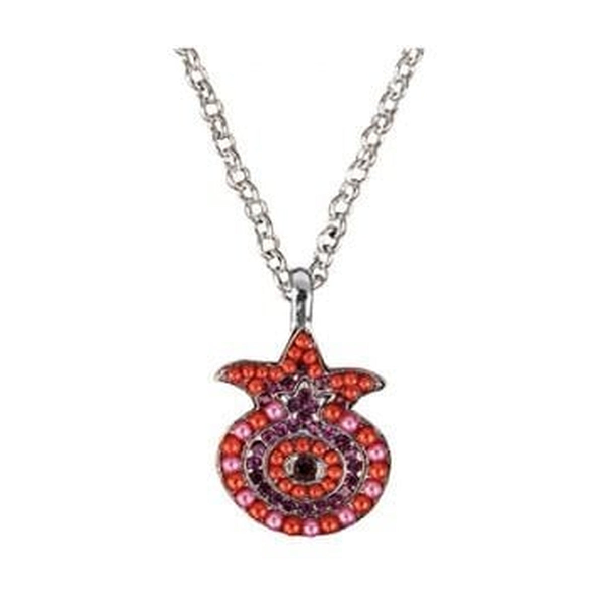 Necklace, Pomegranate with Swarovski Crystals