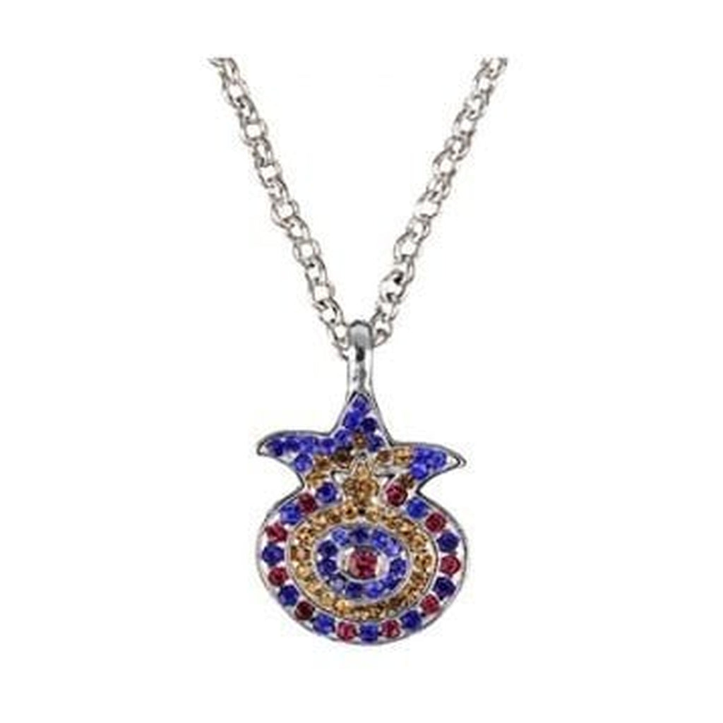 Necklace, Pomegranate with Swarovski Crystals