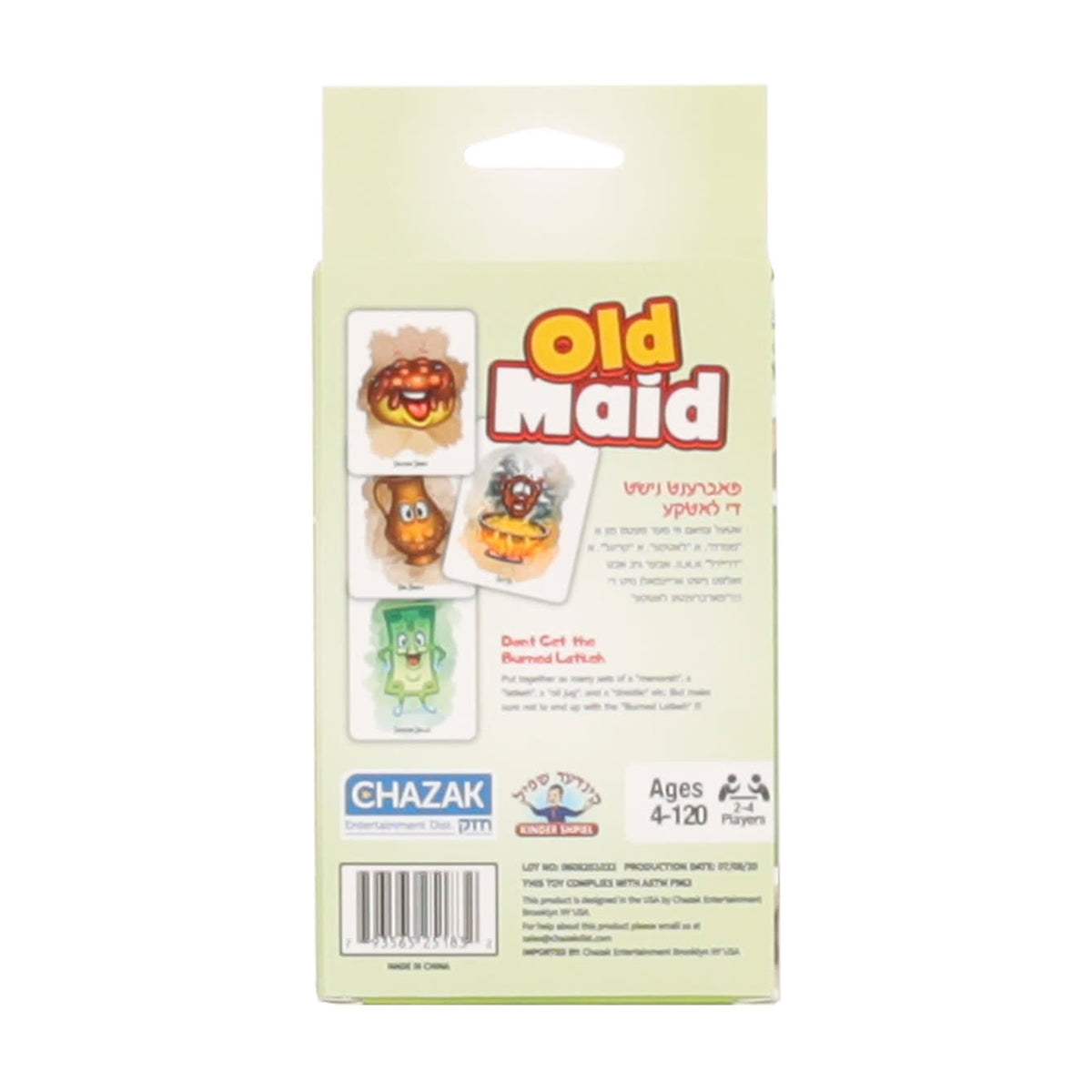 Chanukah Old Maid Card Game