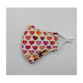 Kids' Size Mask, Pink Hearts