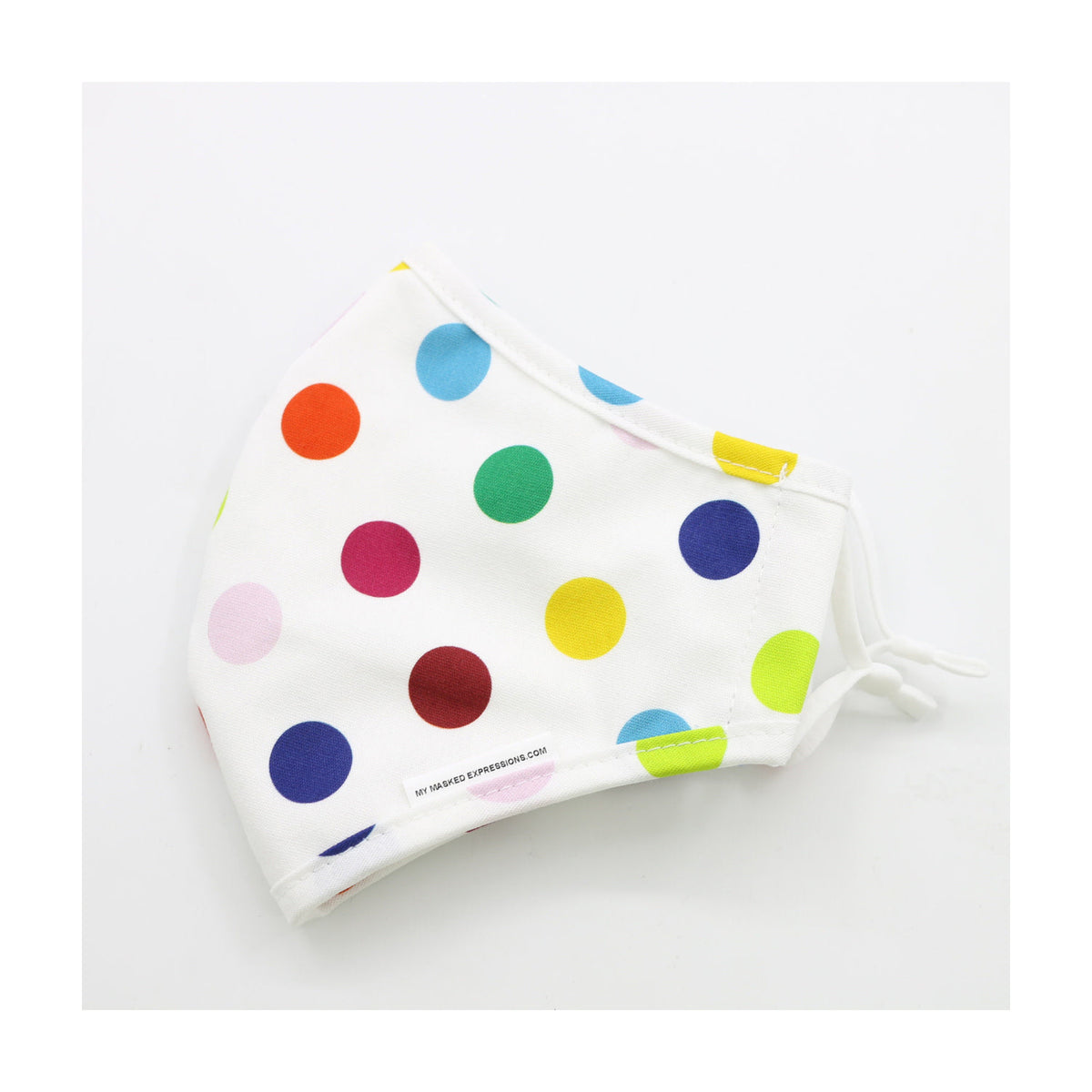Kids' Size Mask, Polka Dots