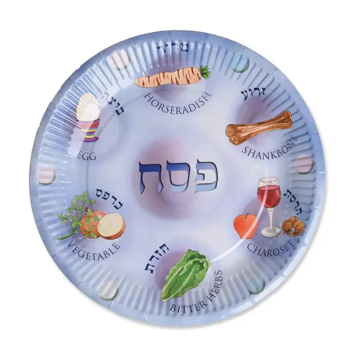 9 Inch Passover Paper Plate, 12-Pack