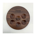 Seder Plate, Acacia Wood with Etching