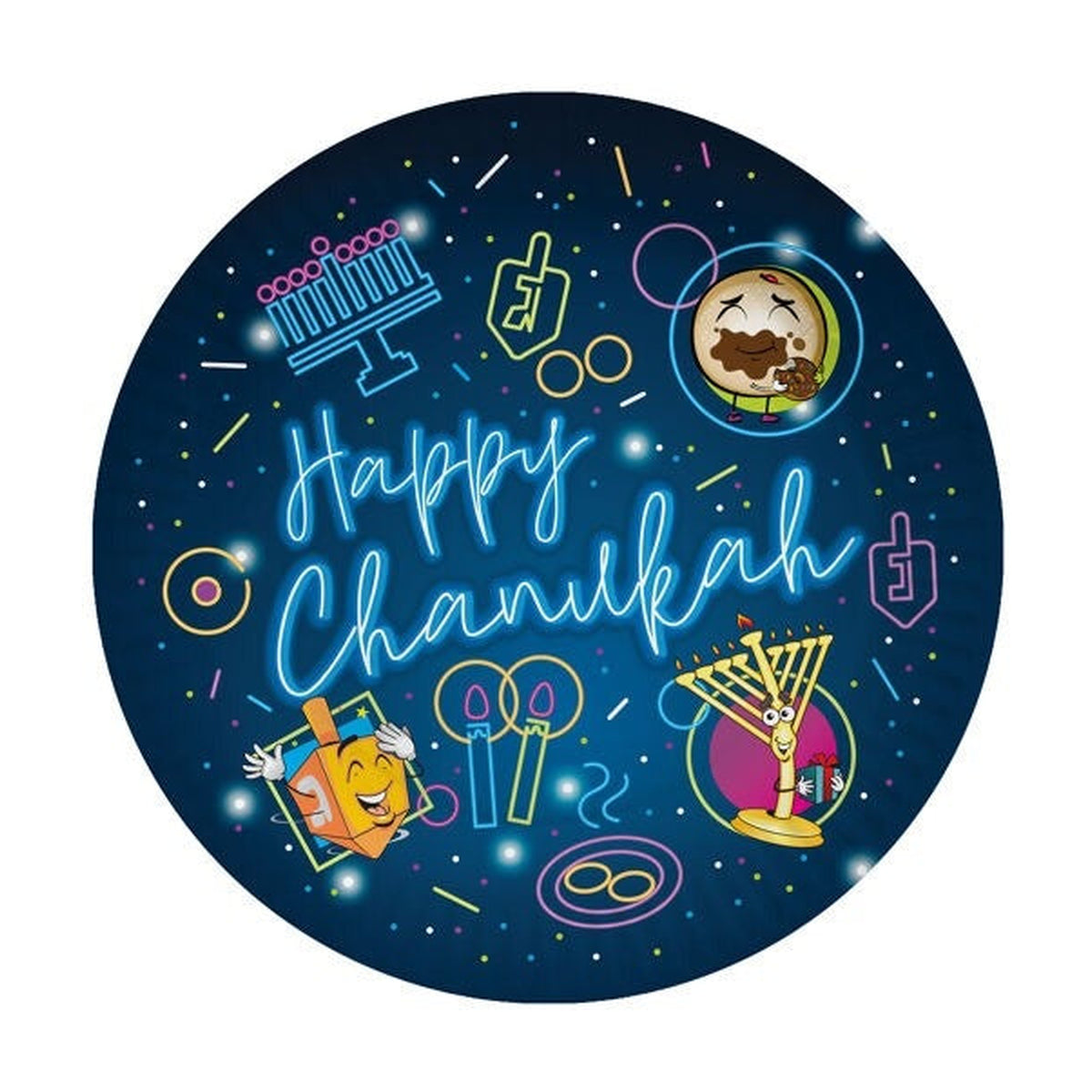 Chanukah 7 Inch Paper Plate, 10-Pack