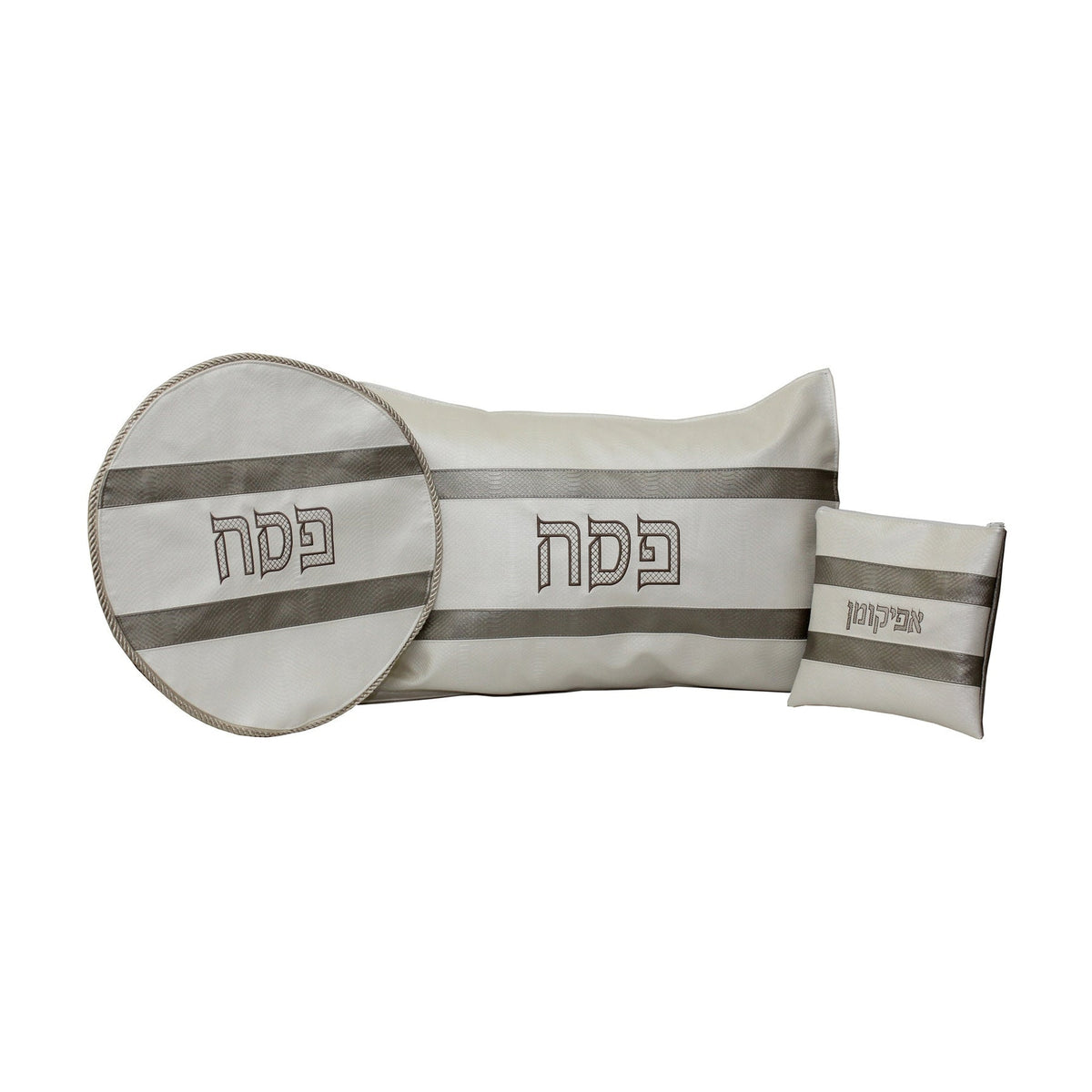 3 Piece Pesach Set, Leatherette