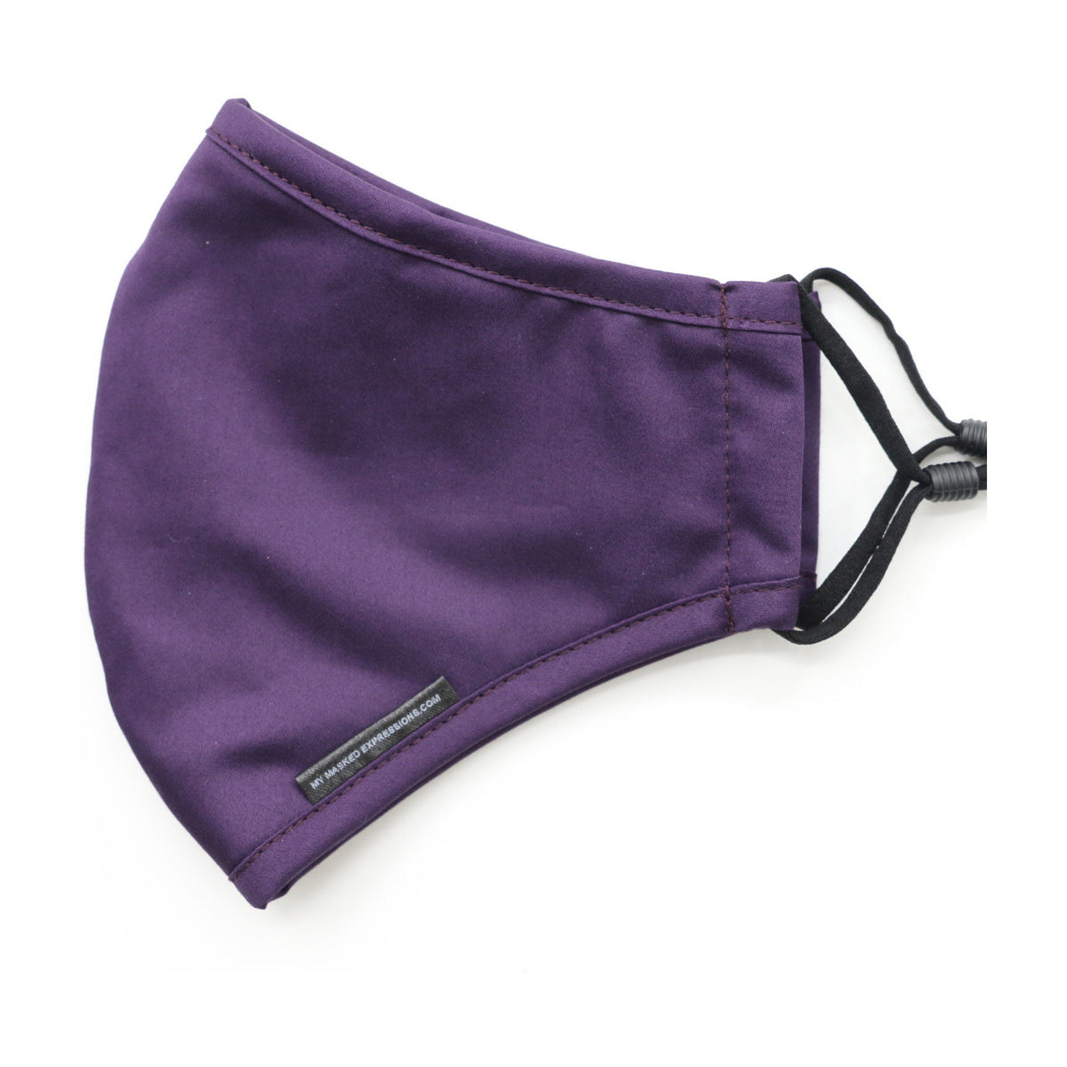 Adult Size Mask, Eggplant Purple Cotton