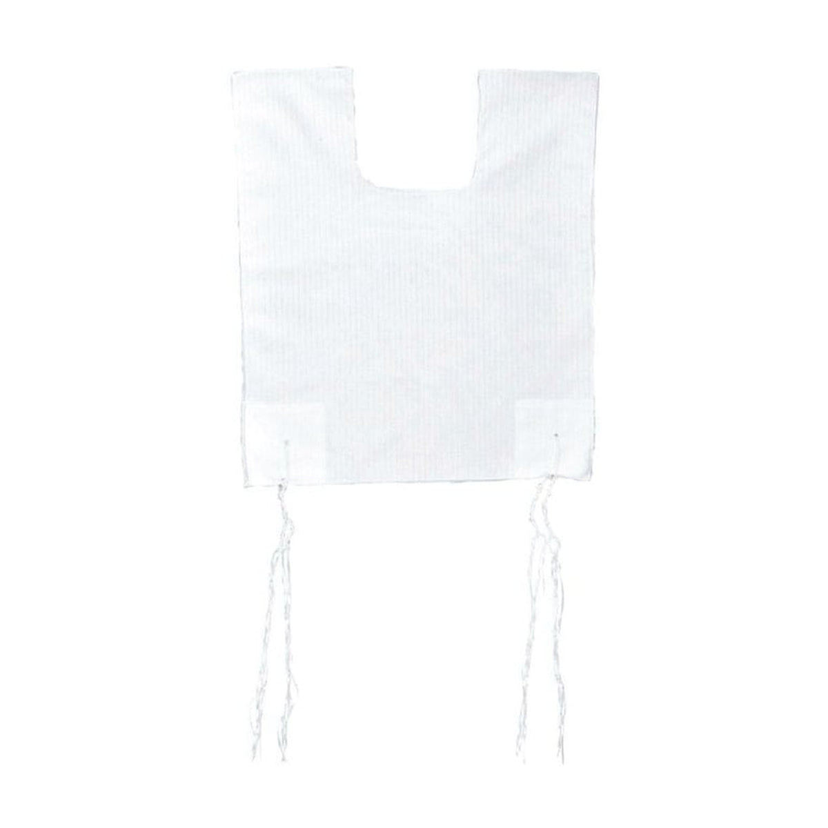 100% Cotton Tzitzit / Arbah Kanfot, Adult Size 9 (24 in), Round Neck, Chabad Meyuchad (Machine Made)
