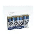 Chanukah Tablescatters, 12 Foiled & Glittered Menorahs