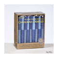 Chanukah Candles - Blue 2 Tone Honeycomb Beeswax