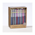 Chanukah Candles - Multi Colors 2 Tone Honeycomb Beeswax