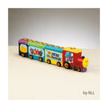 'Chanukah Express'' Hand-Painted Ceramic Menorah