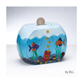 Goldfish Bowl Ceramic Tzedakah Box