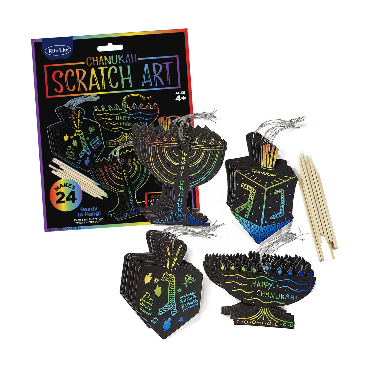Chanukah Scratch Art