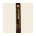 Wedding Glass Mezuzah, Walnut Wood
