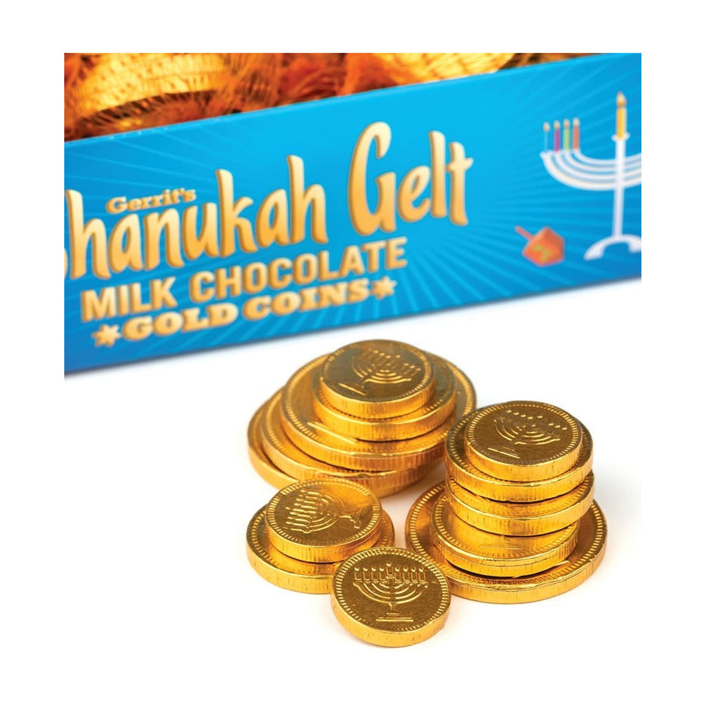 Milk Chocolate Chanukah Gelt - 1.5oz/42.5g Mesh Bag