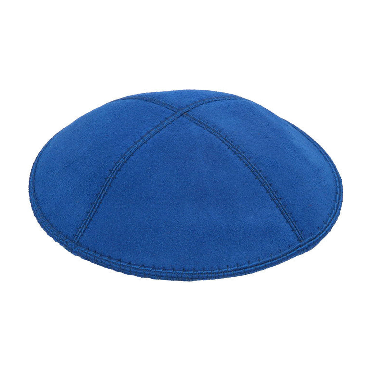 Royal Blue Suede Kippah