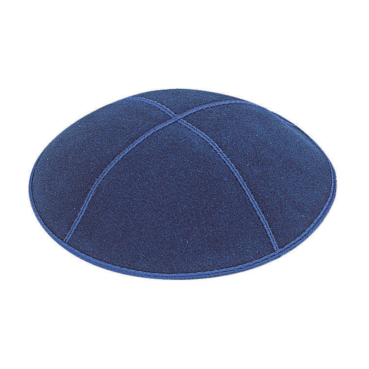 Dark Royal Blue Suede Kippah