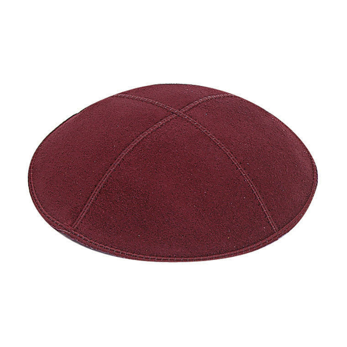 Burgundy Suede Kippah