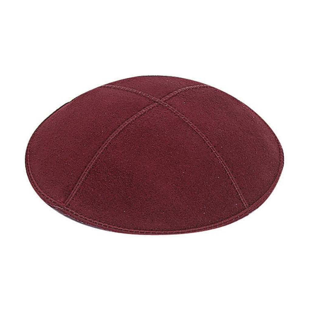 Burgundy Suede Kippah