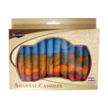 Safed Shabbat Candle - Harmony Turquoise - 5.5"