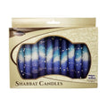 Safed Shabbat Candle - Snow Blue - 5.5"