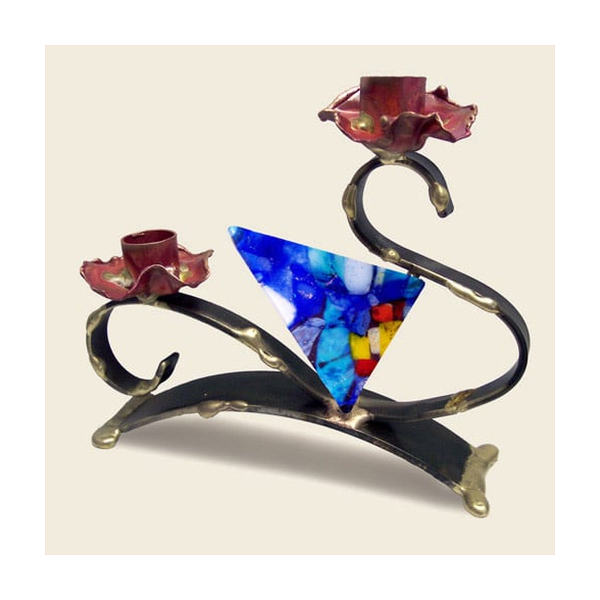 Candlesticks, Fused Glass