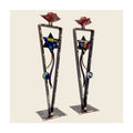 Candlesticks, Fused Glass