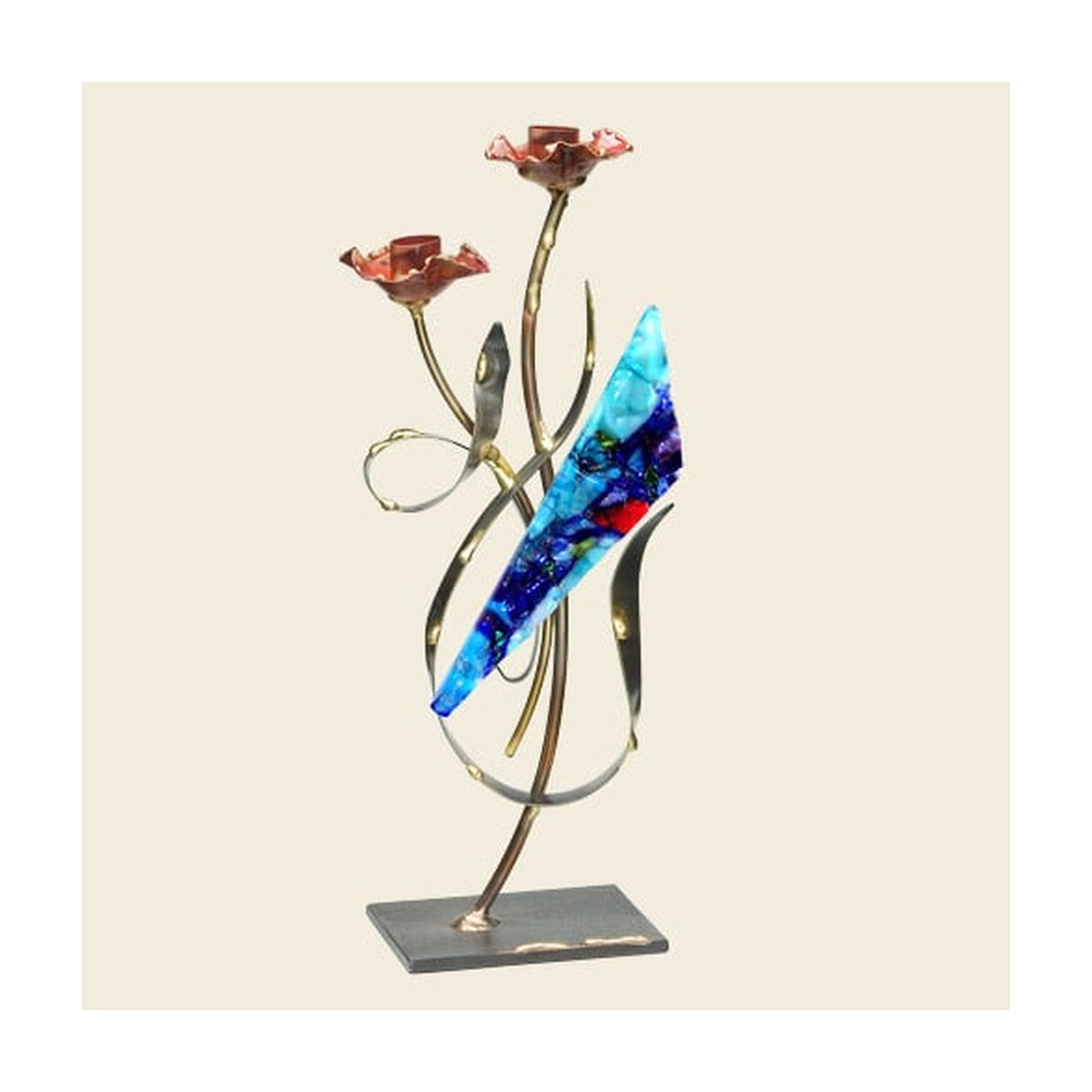 Candlesticks, Fused Glass