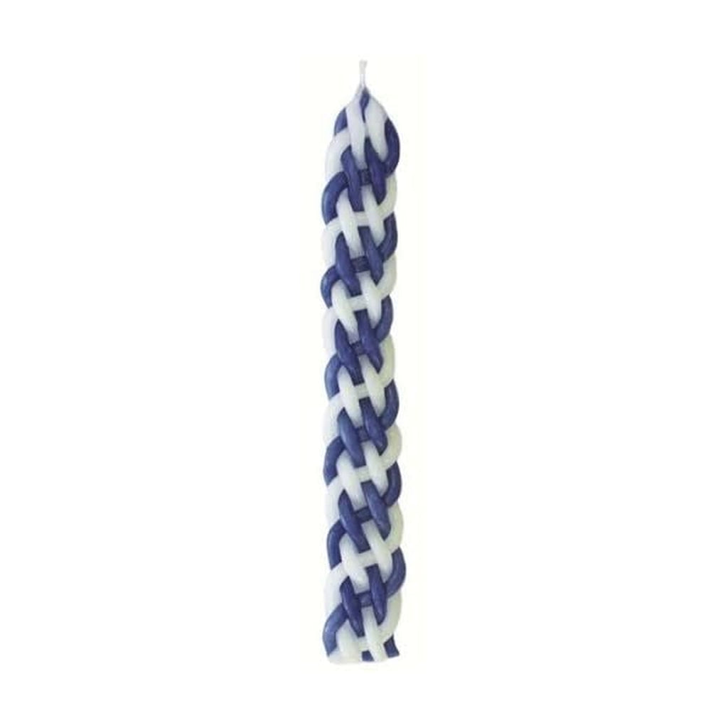 Havdallah Candle, Blue and White