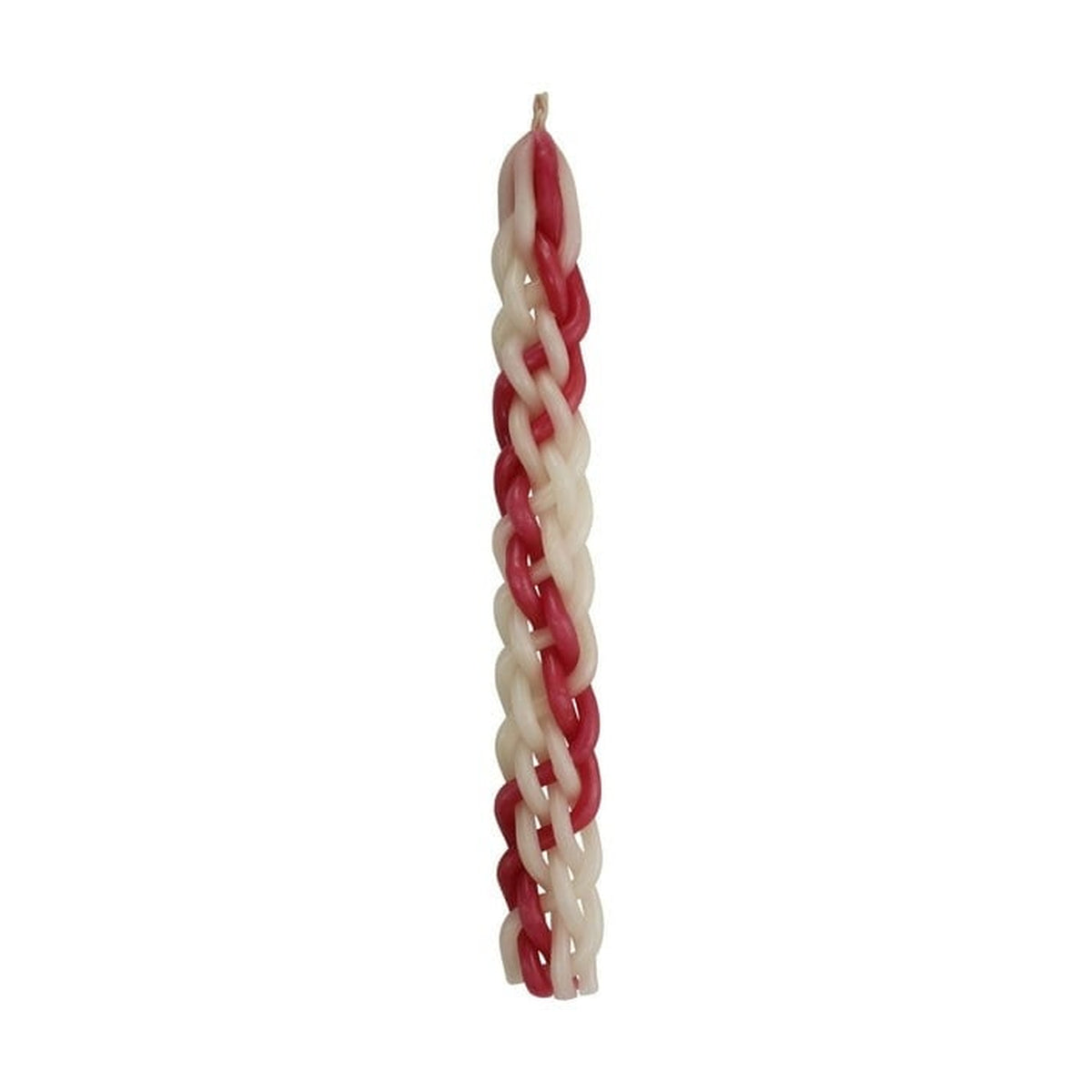 Havdallah Candle Shiny Pink/White (Tzivoni)