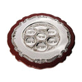 Seder Plate, Wood with Silver Effect