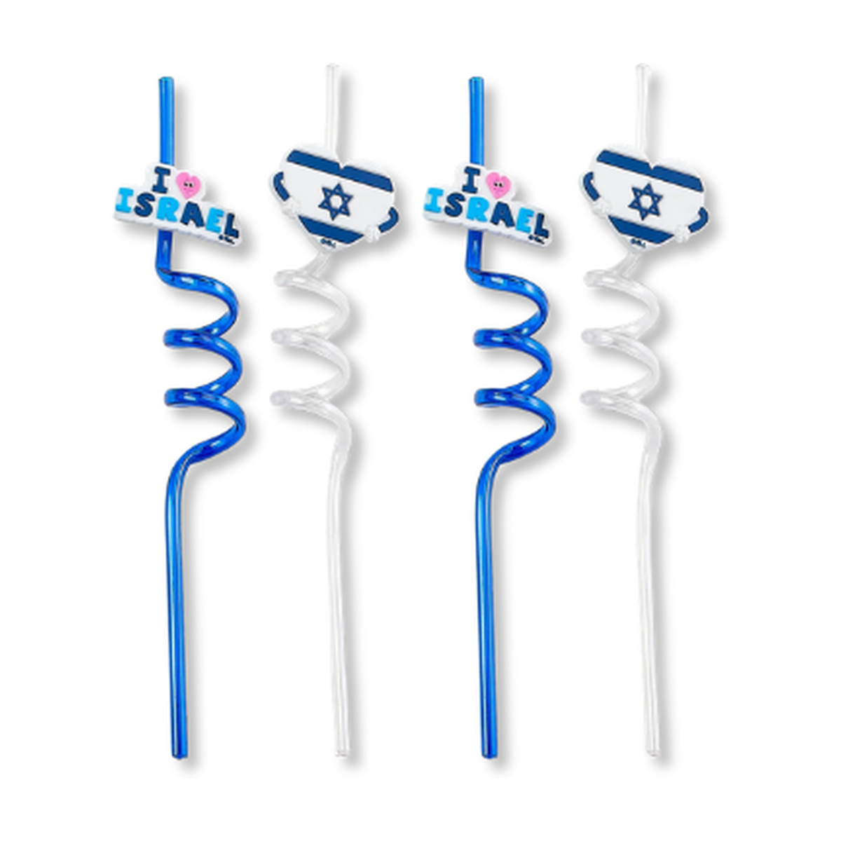 Israel Reusable Straws, Set of 4