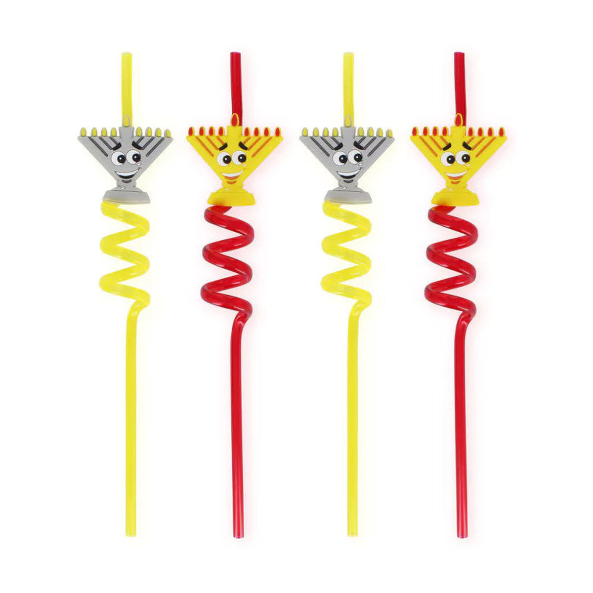 Chanukah Menorah Straws
