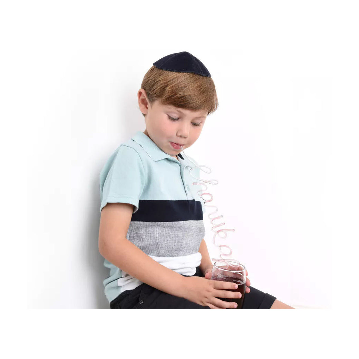 Chanukah Swirl Straw