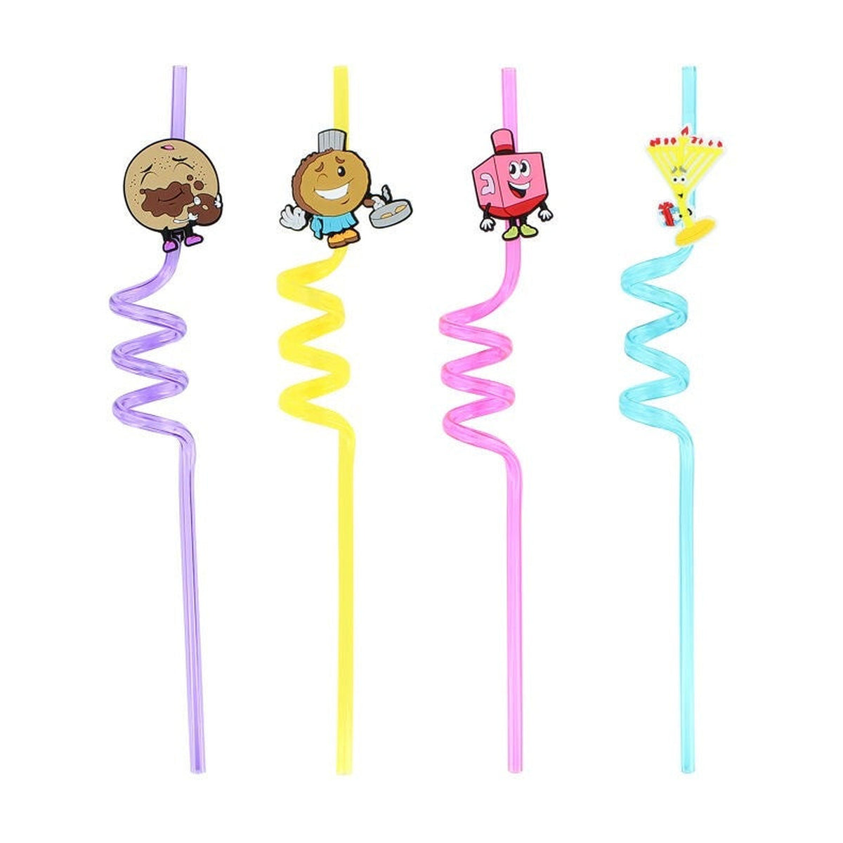 Chanukah Straws, 4-Pack