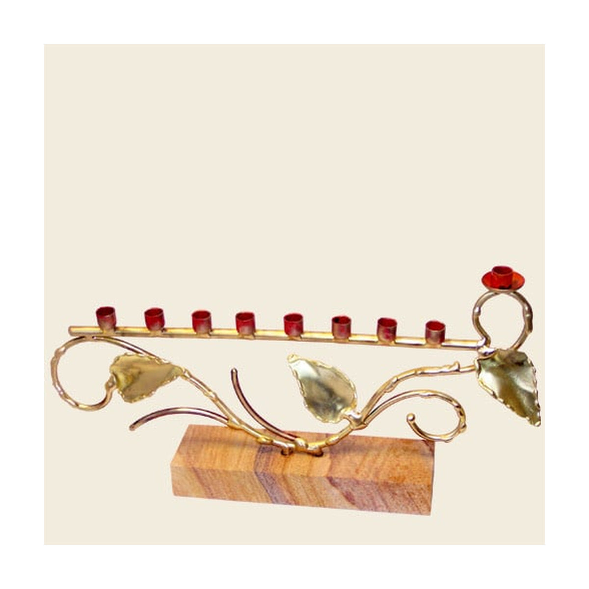 Menorah with Sandstone Base