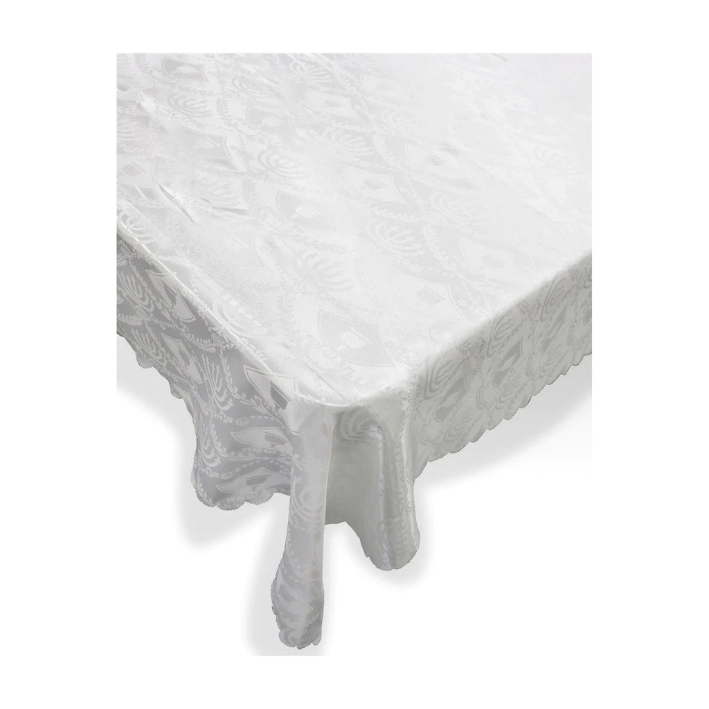 Shabbat & Yom Tov Tablecloth, Stain Resistant, 500cm/197in