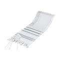 Tallit, Tashbetz, Slate Blue & Silver Stripes Size 45 (42'' x 64'') Ashkenazi Meyuchad (Machine Made)