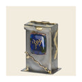 Tzedakah Box with Fused Glass