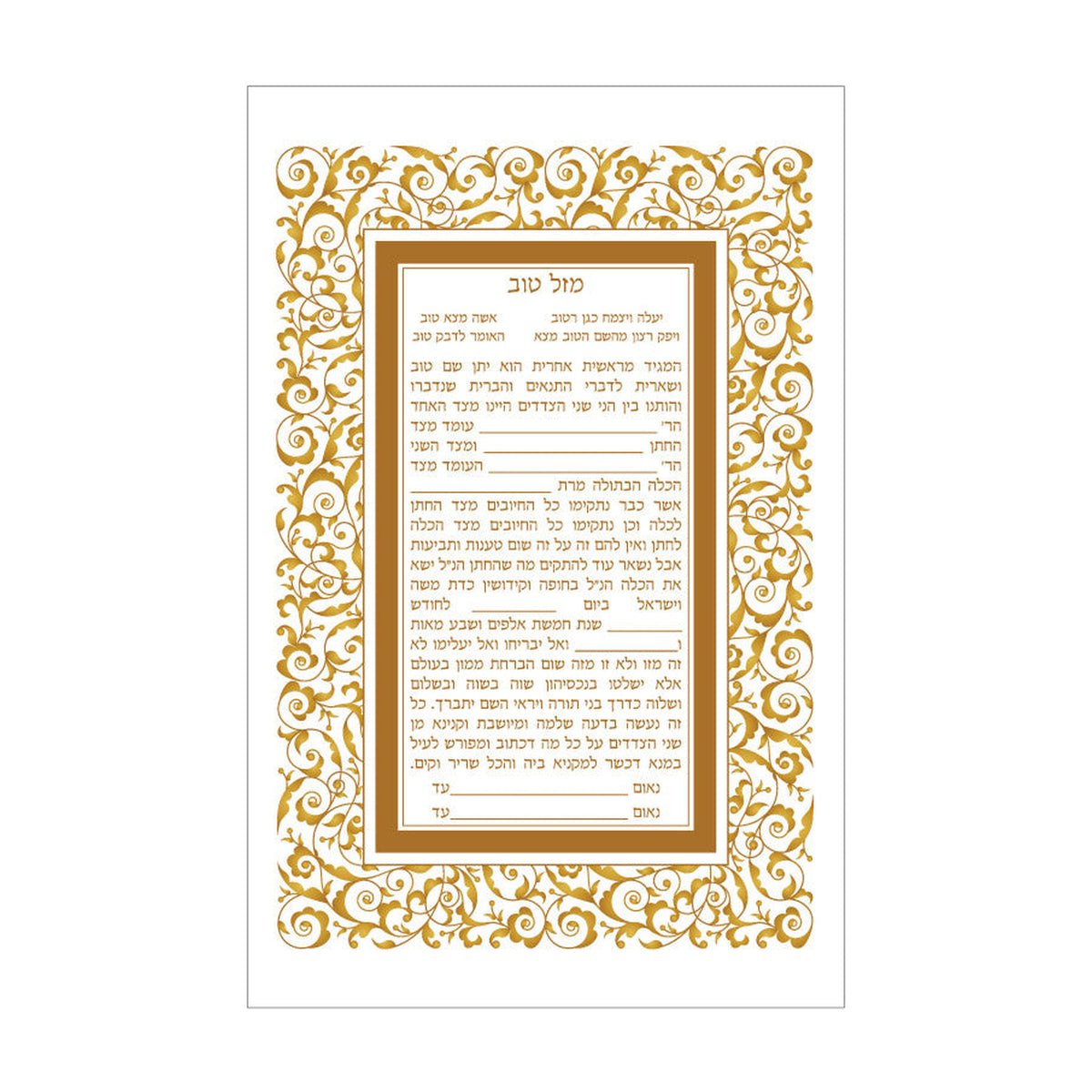 Tenaim - Rav Moshe Feinstein Text