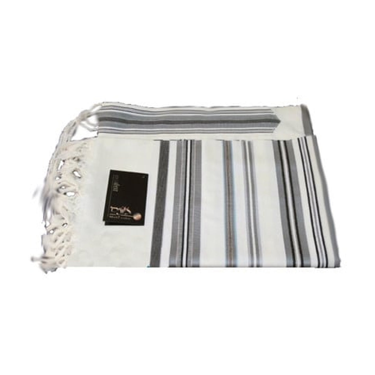 Tallit, Size 70 - Grey and Black