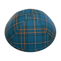 Kippah - Teal and Orange Plaid